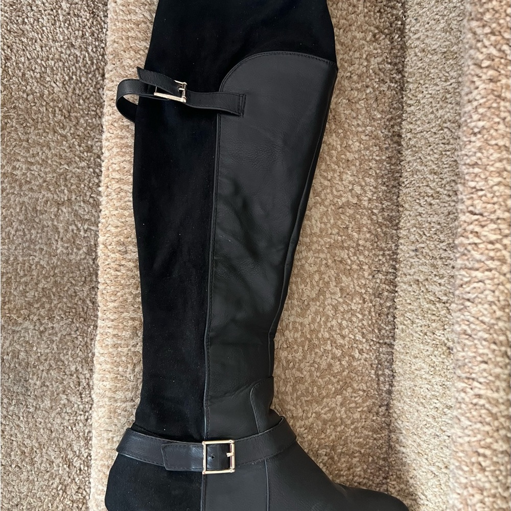 Justfab Elegant Black Women's Knee-High Boots